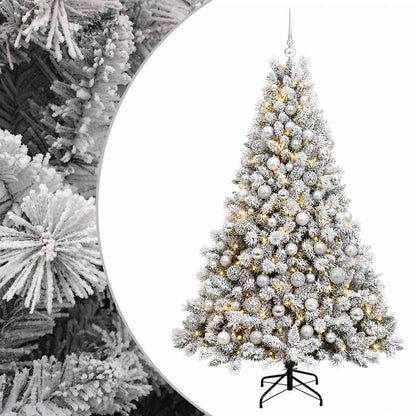 vidaXL Artificial Christmas Tree with Bauble 180 cm 300 LEDs 2