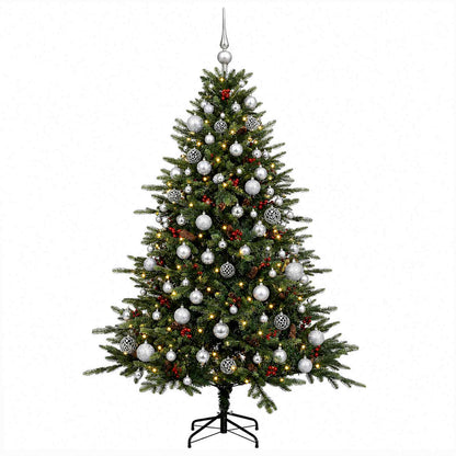 vidaXL Artificial Christmas Tree with Bauble 240 cm 300 LEDs 4