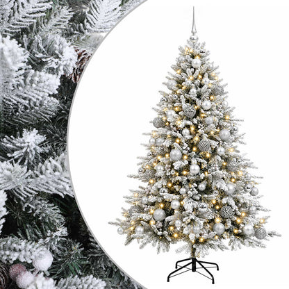 vidaXL Artificial Christmas Tree with Bauble 210 cm 300 LEDs 2