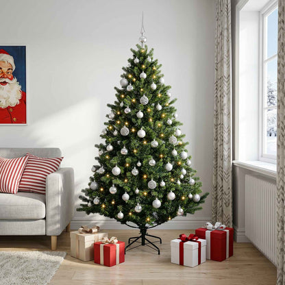 vidaXL Artificial Christmas Tree with Bauble 180 cm 300 LEDs 1