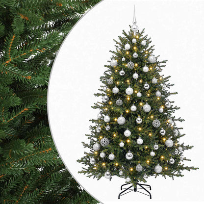 vidaXL Artificial Christmas Tree with Bauble 210 cm 300 LEDs 2