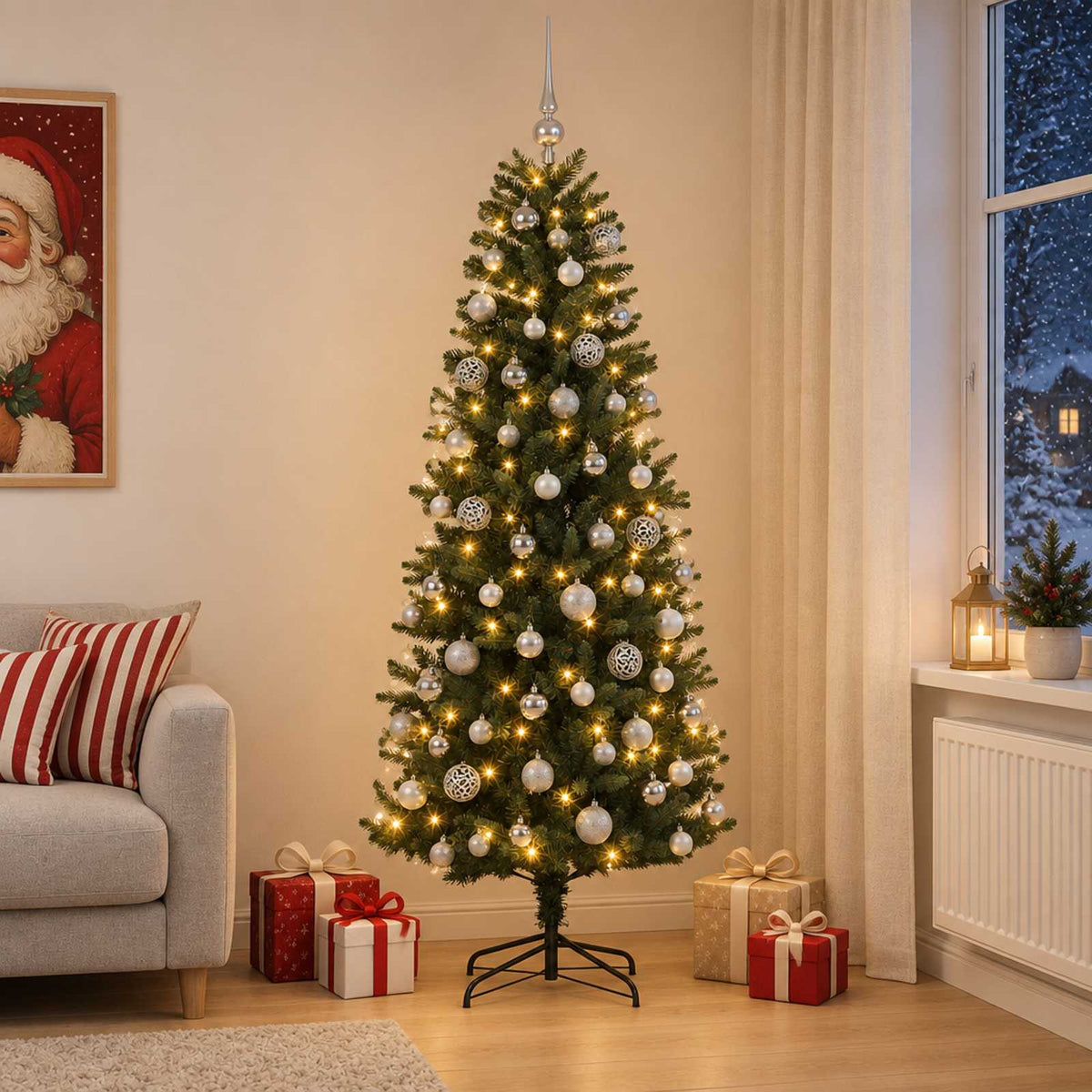 Artificial Christmas Tree Bauble LEDs