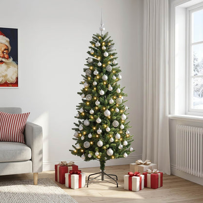 vidaXL Artificial Christmas Tree with Bauble 180 cm 300 LEDs 3