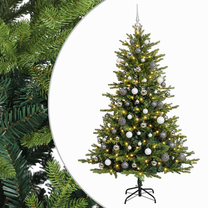 vidaXL Artificial Christmas Tree with Bauble 210 cm 300 LEDs 2