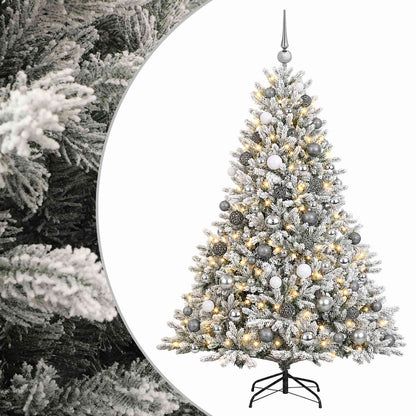 vidaXL Artificial Christmas Tree with Bauble 210 cm 300 LEDs 2