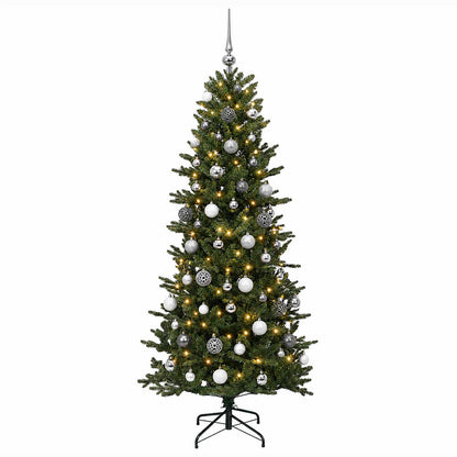 vidaXL Artificial Christmas Tree with Bauble 180 cm 300 LEDs 4