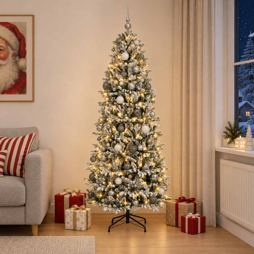 vidaXL Artificial Christmas Tree with Bauble 180 cm 300 LEDs