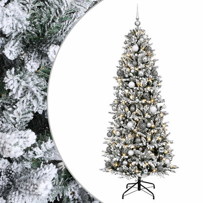 vidaXL Artificial Christmas Tree with Bauble 180 cm 300 LEDs 2