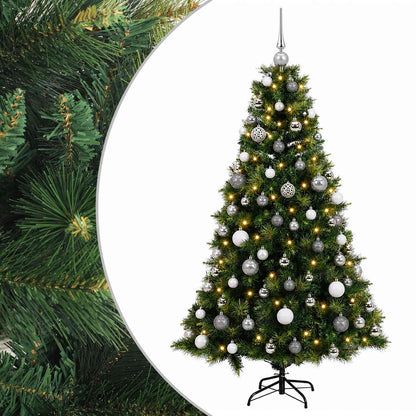 vidaXL Artificial Christmas Tree with Bauble 180 cm 300 LEDs 2