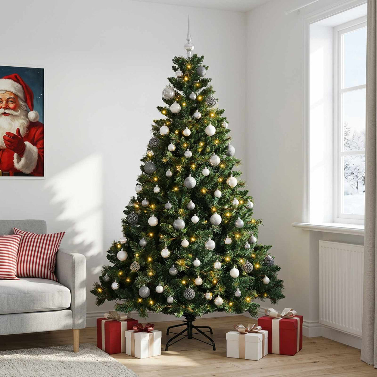 Artificial Christmas Tree Bauble LEDs