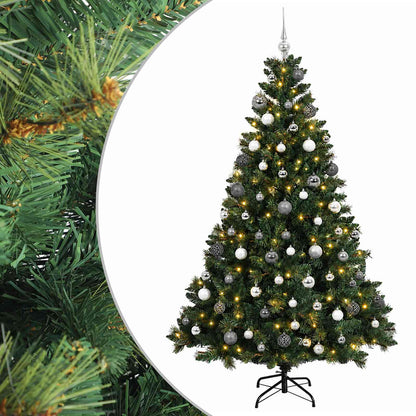 vidaXL Artificial Christmas Tree with Bauble 240 cm 300 LEDs 2