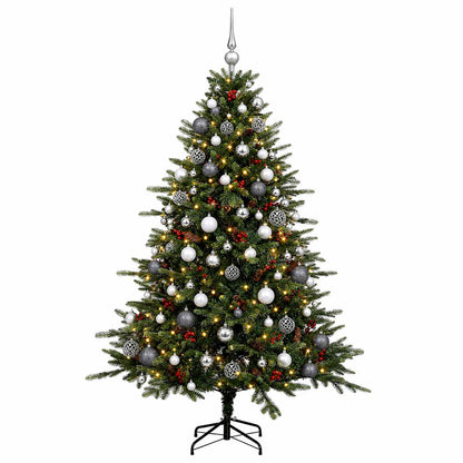 vidaXL Artificial Christmas Tree with Bauble 210 cm 300 LEDs 4