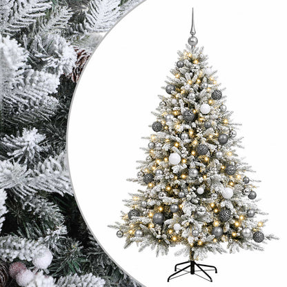 vidaXL Artificial Christmas Tree with Bauble 180 cm 300 LEDs 2