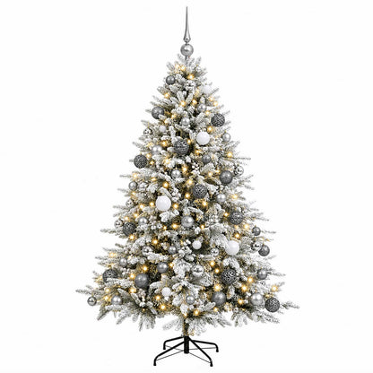 vidaXL Artificial Christmas Tree with Bauble 180 cm 300 LEDs 4