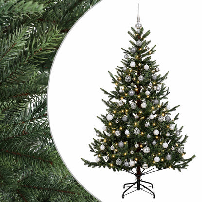 vidaXL Artificial Christmas Tree with Bauble 180 cm 300 LEDs 2