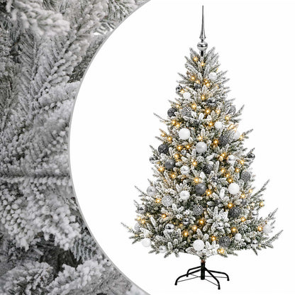 vidaXL Artificial Christmas Tree with Bauble 180 cm 300 LEDs 2