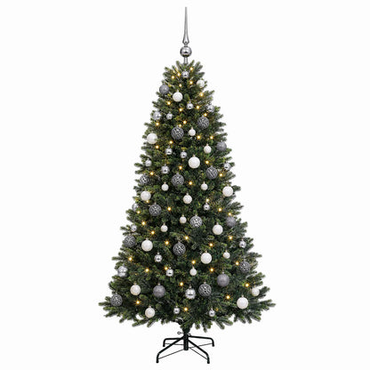 vidaXL Artificial Christmas Tree with Bauble 180 cm 300 LEDs 4