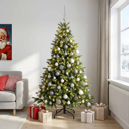 vidaXL Artificial Christmas Tree with Bauble 180 cm 300 LEDs 3