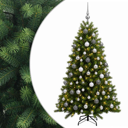 vidaXL Artificial Christmas Tree with Bauble 240 cm 300 LEDs 2