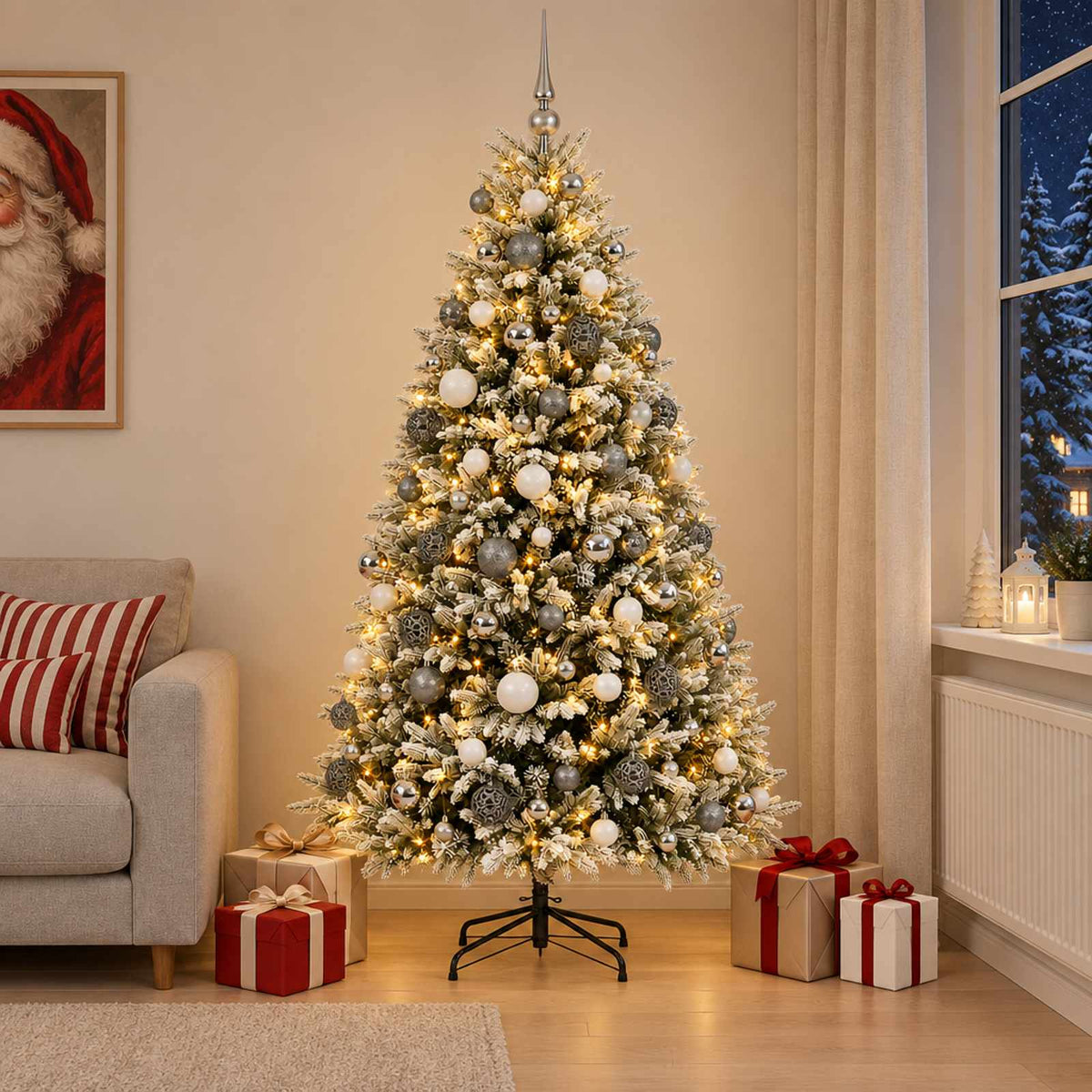 Artificial Christmas Tree Bauble LEDs