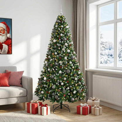 vidaXL Artificial Christmas Tree with Bauble 240 cm 300 LEDs 3