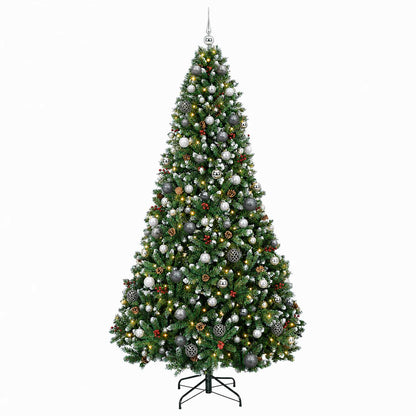 vidaXL Artificial Christmas Tree with Bauble 240 cm 300 LEDs 4