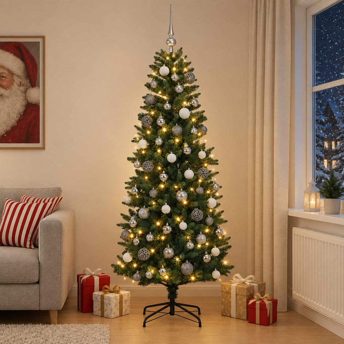 Artificial Christmas Tree Bauble LEDs