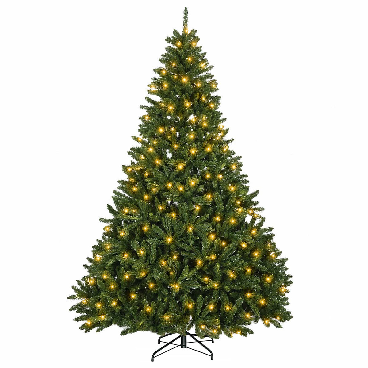 Artificial Christmas Tree with Bauble 120 cm Light Green Ø 166 x 270 cm with 300 LEDs