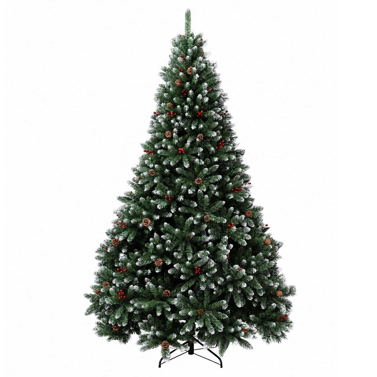 vidaXL Artificial Hinged Christmas Tree 300 cm 600 LEDs Warm White 5