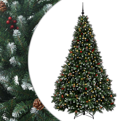 vidaXL Artificial Christmas Tree Green with Bauble 300 cm 600 LEDs 2