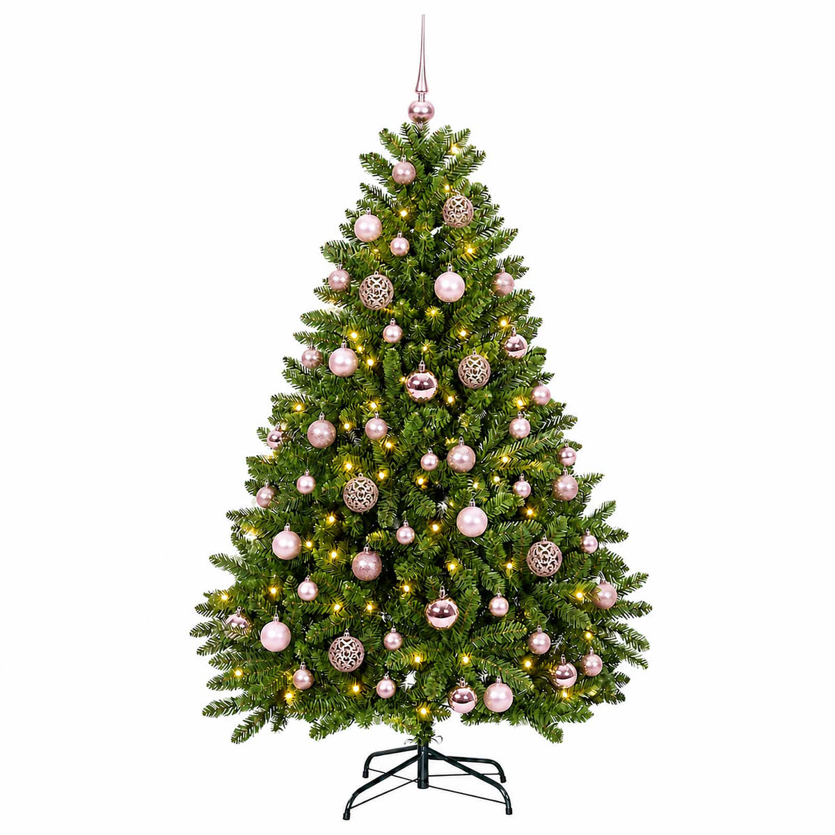 vidaXL Artificial Christmas Tree Light Green with Bauble 270 cm 4