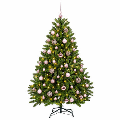 vidaXL Artificial Christmas Tree Light Green with Bauble 270 cm 4