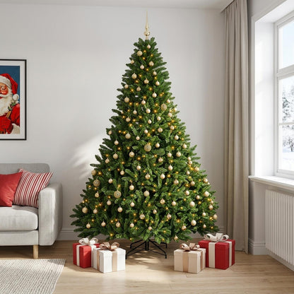 vidaXL Artificial Christmas Tree Light Green with Bauble 270 cm 3