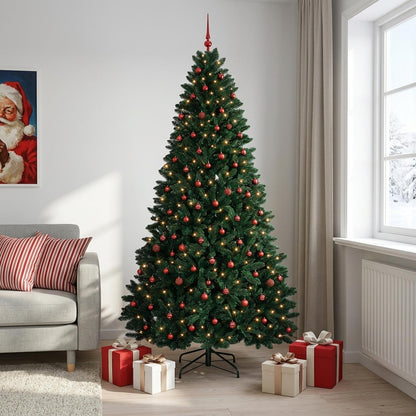 vidaXL Artificial Christmas Tree Dark Green with Bauble 300 cm 1
