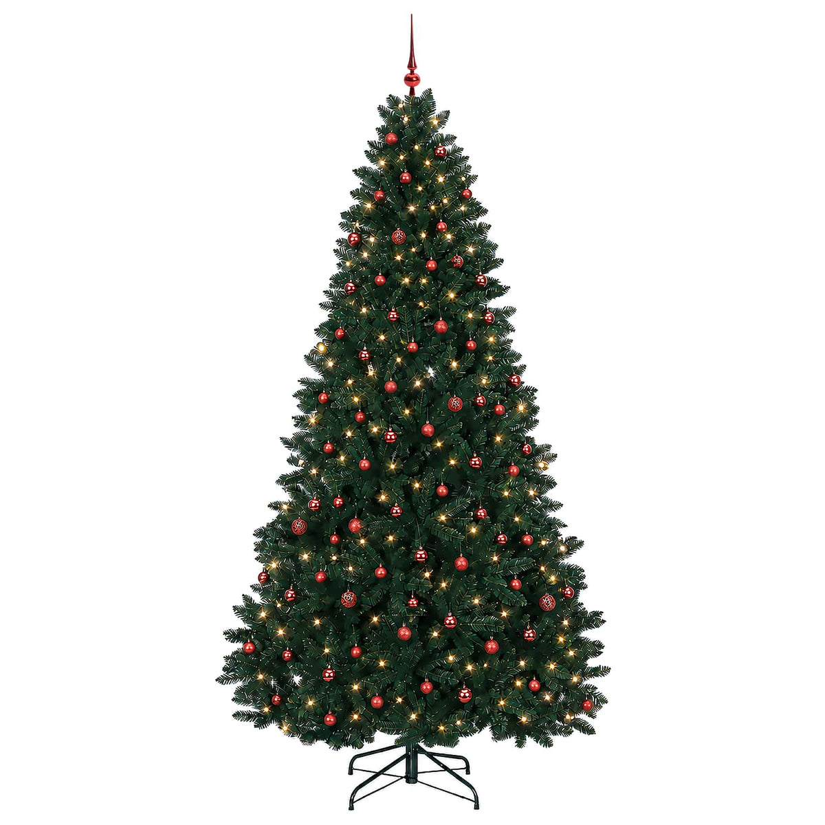 vidaXL Artificial Christmas Tree Dark Green with Bauble 300 cm 4