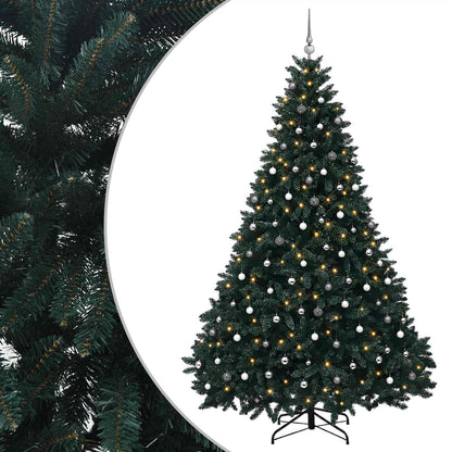 vidaXL Artificial Christmas Tree Dark Green with Bauble 300 cm 2