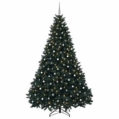 vidaXL Artificial Christmas Tree Dark Green with Bauble 300 cm 4
