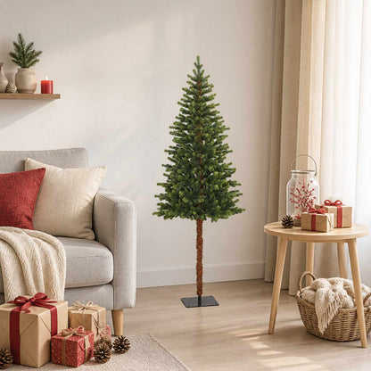 vidaXL Artificial Hinged Christmas Tree 150 cm PVC and Metal Green 1