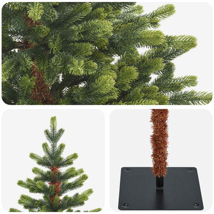 vidaXL Artificial Hinged Christmas Tree 150 cm PVC and Metal Green 4