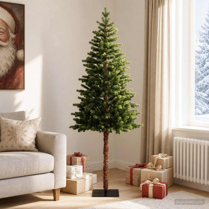 Artificial Christmas Tree with Bauble 150 LEDs Green 180 cm without LED