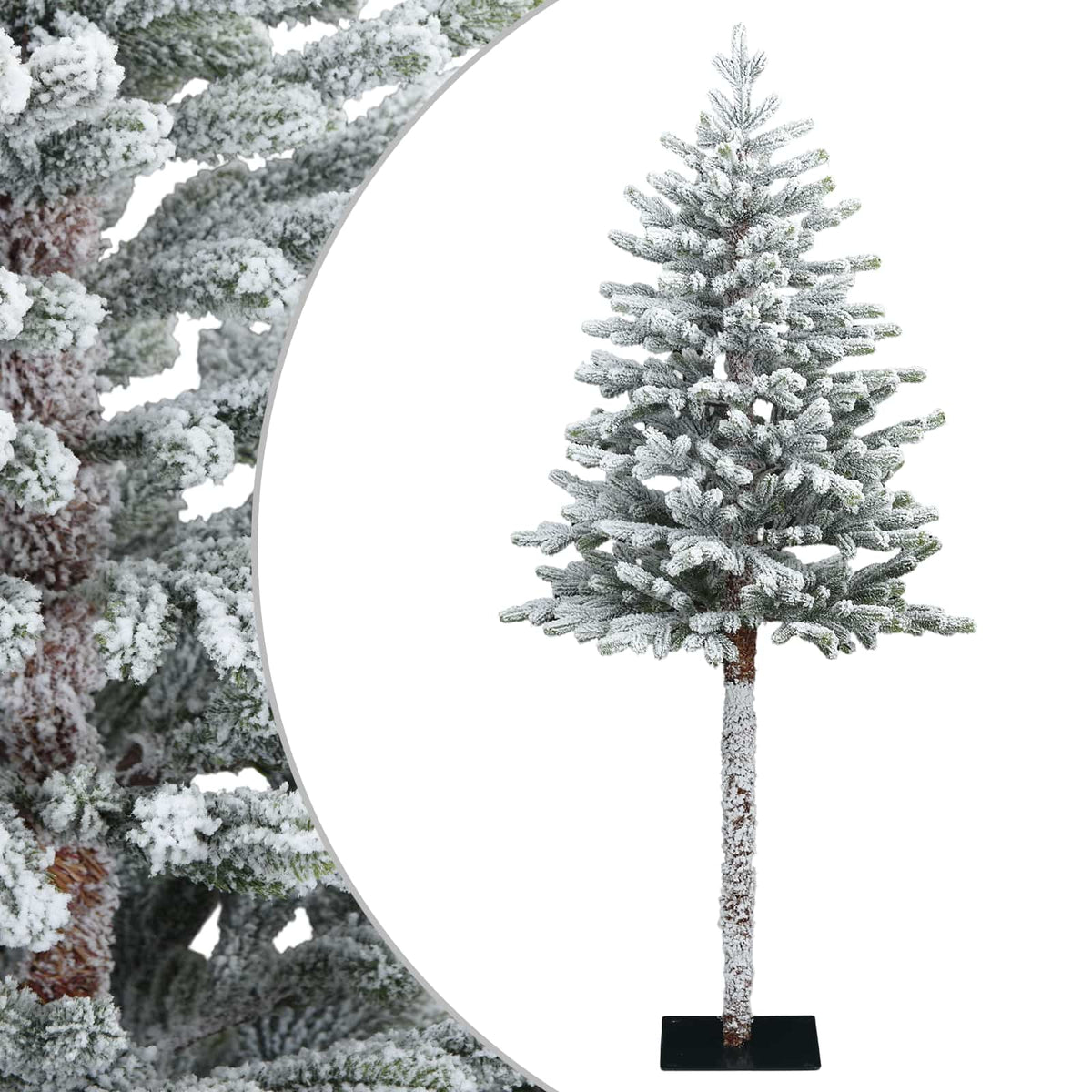 vidaXL Artificial Hinged Christmas Tree 150 cm PVC and Metal 2