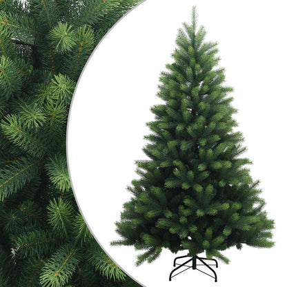 vidaXL Artificial Hinged Christmas Tree 210 cm PVC and Metal Green 2