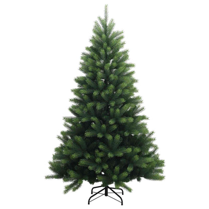 vidaXL Artificial Hinged Christmas Tree 210 cm PVC and Metal Green 3