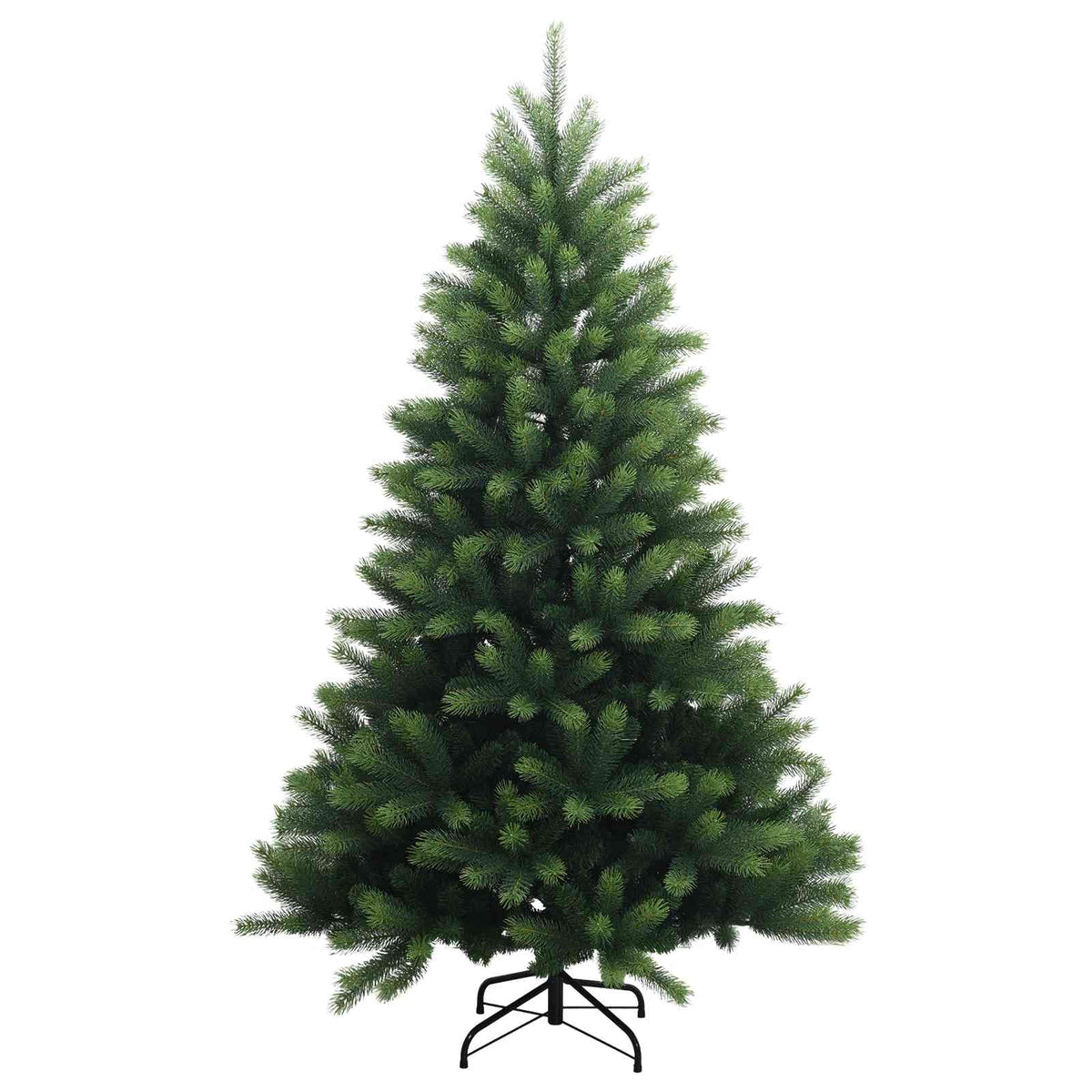 vidaXL Artificial Hinged Christmas Tree 240 cm PVC and Metal Green 3