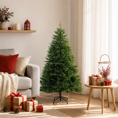 Artificial Christmas Tree with Bauble 150 LEDs Green 120 cm without LED