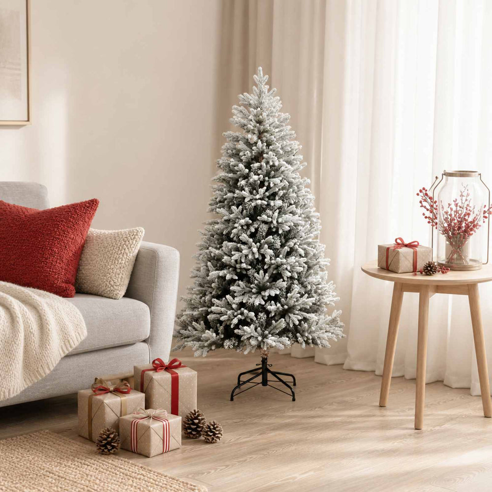 vidaXL Artificial Hinged Christmas Tree 120 cm PVC and Metal