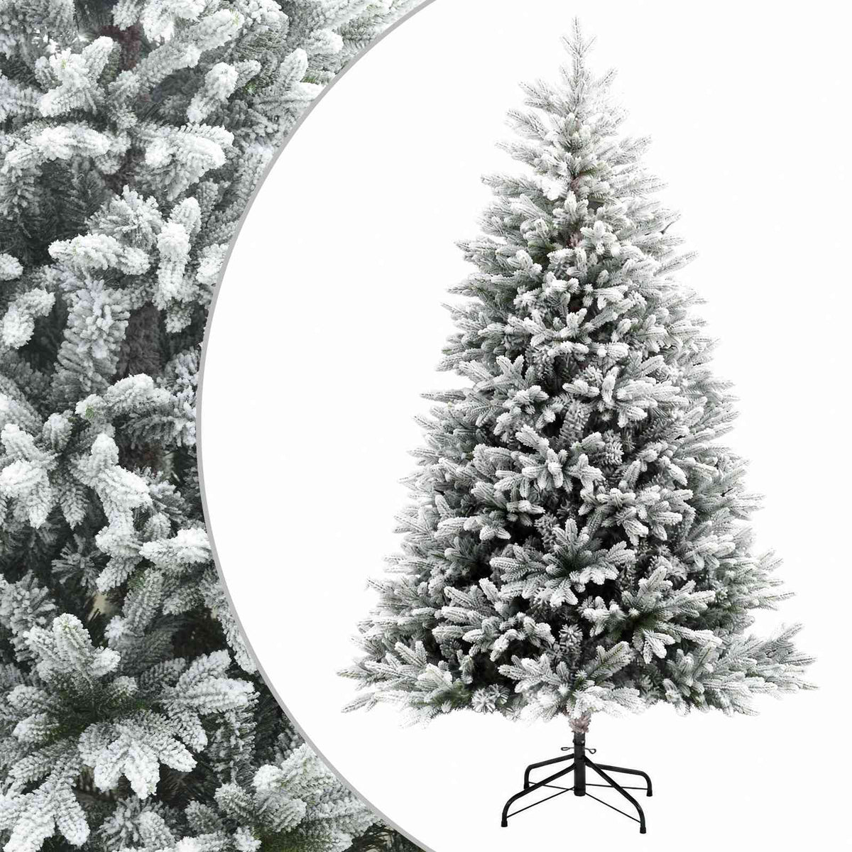 Artificial Hinged Christmas Tree PVC Metal