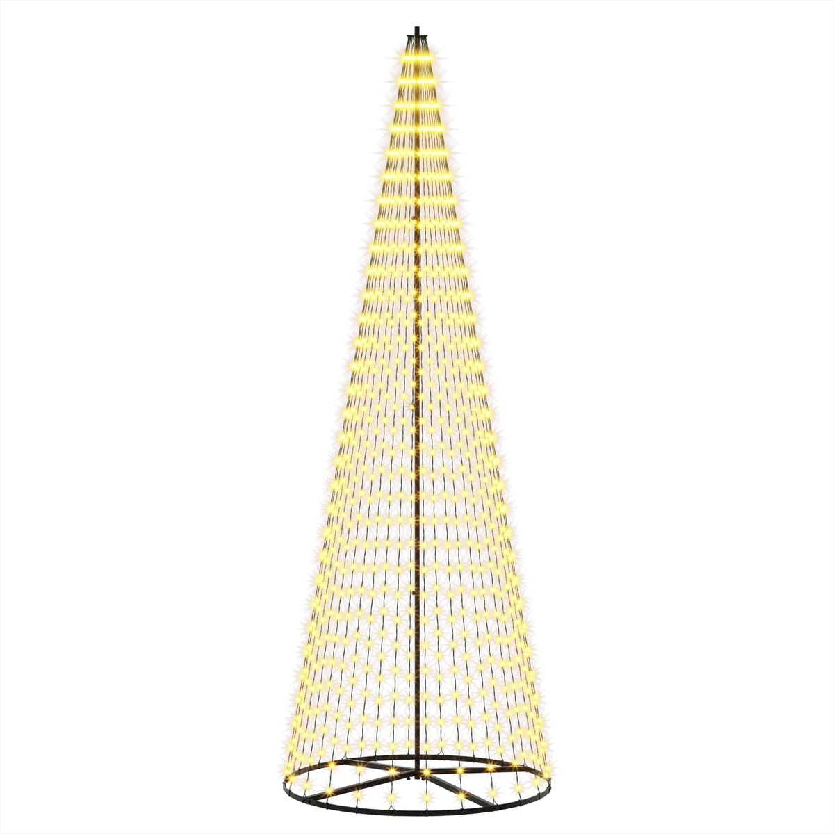 LED Christmas Tree EKENAS 270 LEDs Warm White Steel 285 cm