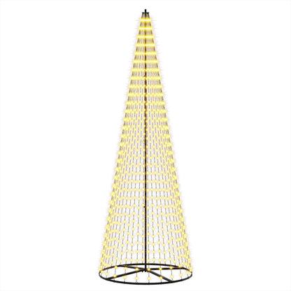 LED Christmas Tree EKENAS 270 LEDs Warm White Steel 285 cm
