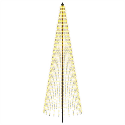 LED Christmas Tree EKENAS 270 LEDs Warm White Steel 285 cm